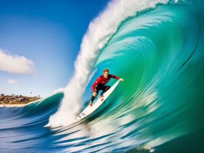 Surfing Down Under Waves in Australia